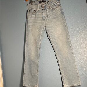 Hollister Men's Light Wash Straight Jeans